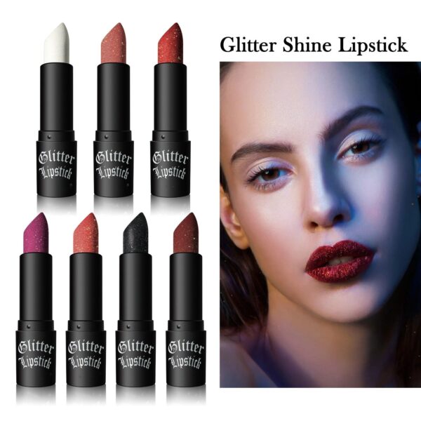 Matte Permanent Lipstick With Fine Glitters(50% OFF)