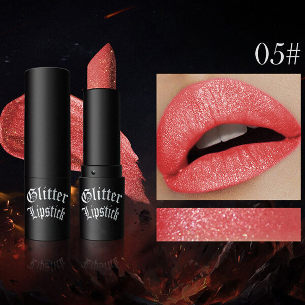 Matte Permanent Lipstick With Fine Glitters（50% OFF）