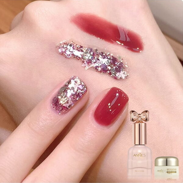 🎁Hot Sale 49% OFF⏳Fashion Glitter Dual-Color Nail Polish Combo Set