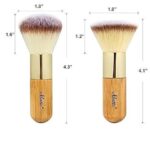 2 Pieces Face Blush Kabuki Powder Foundation Makeup Brushes Set