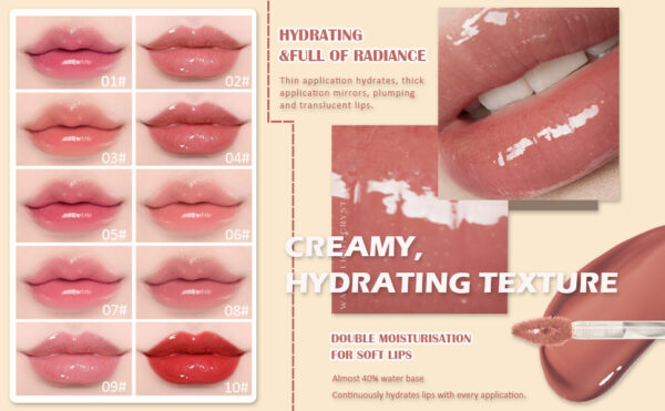 10-Color Liquid Lip Balm Set