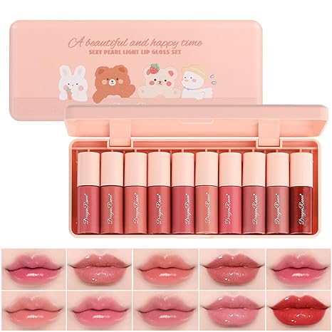 10-Color Liquid Lip Balm Set